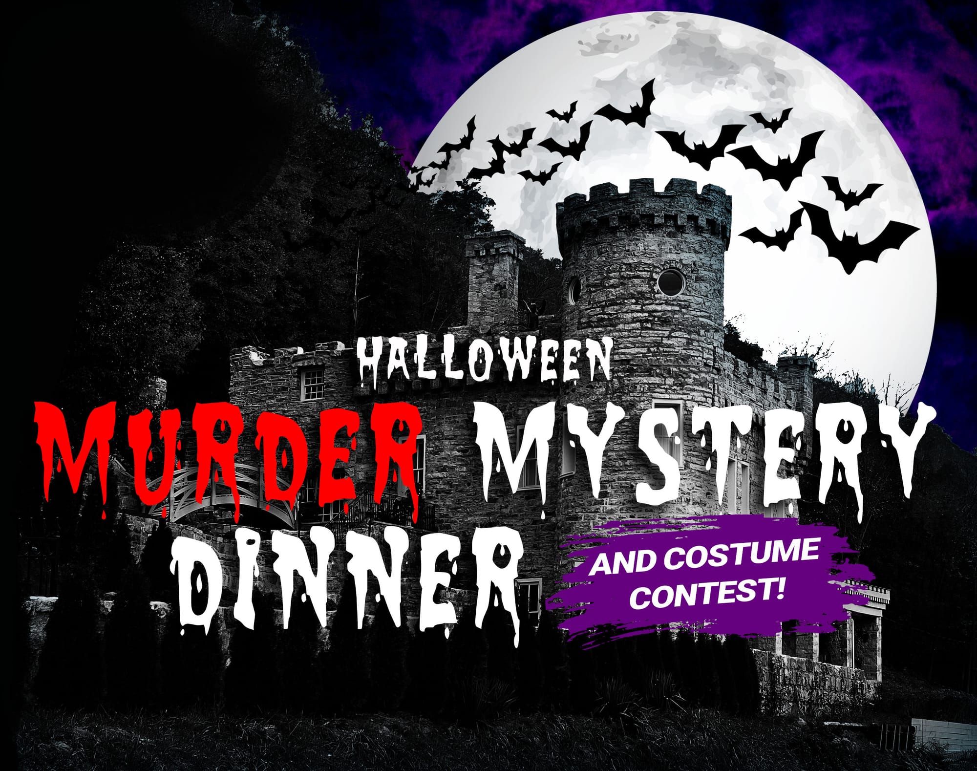 October 26th-27th: Murder Mystery Dinner + Costume Contest—Tickets On Sale Now!